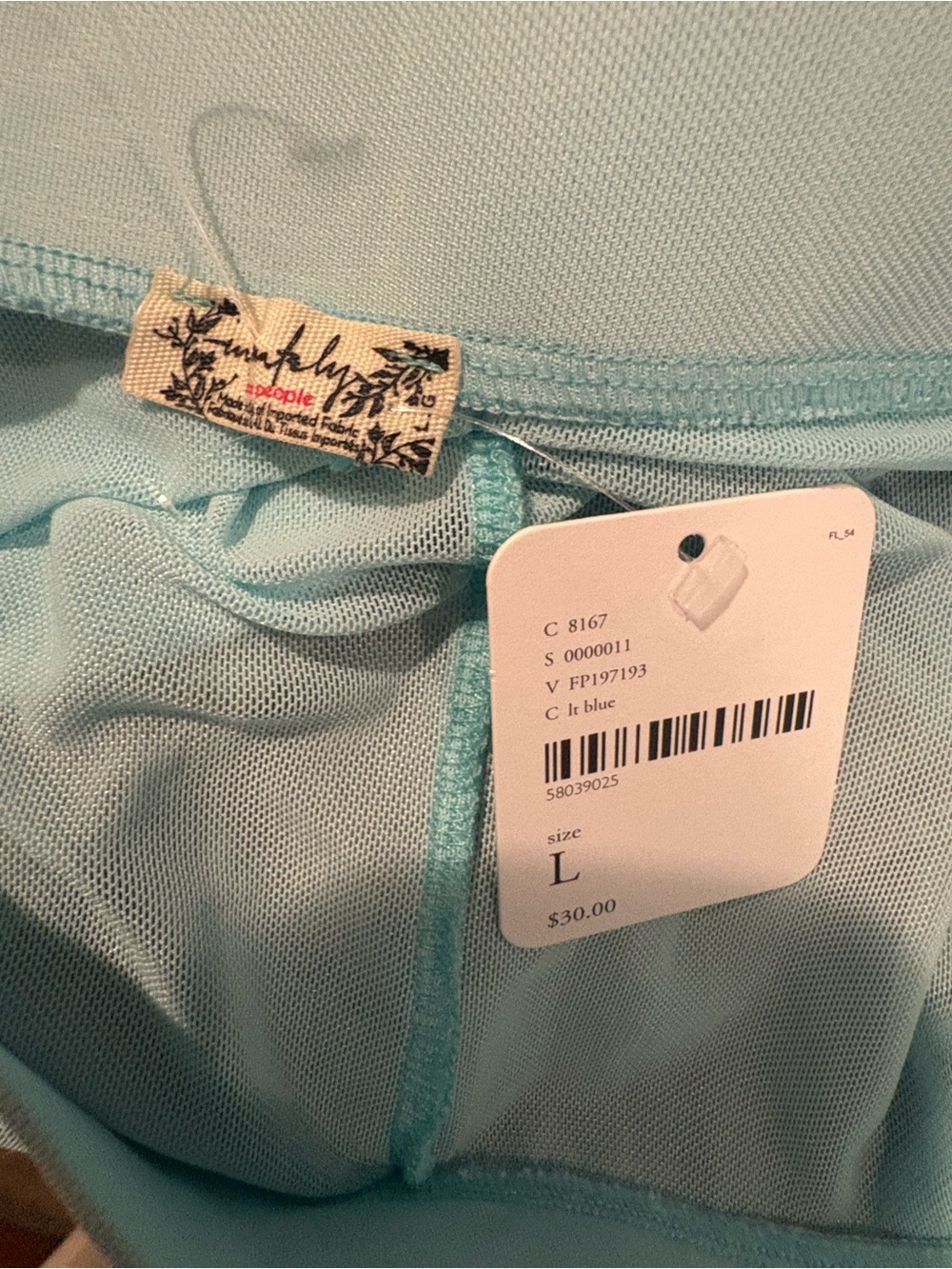 Free People Light Blue Sheer leggings - Picture 3 of 3